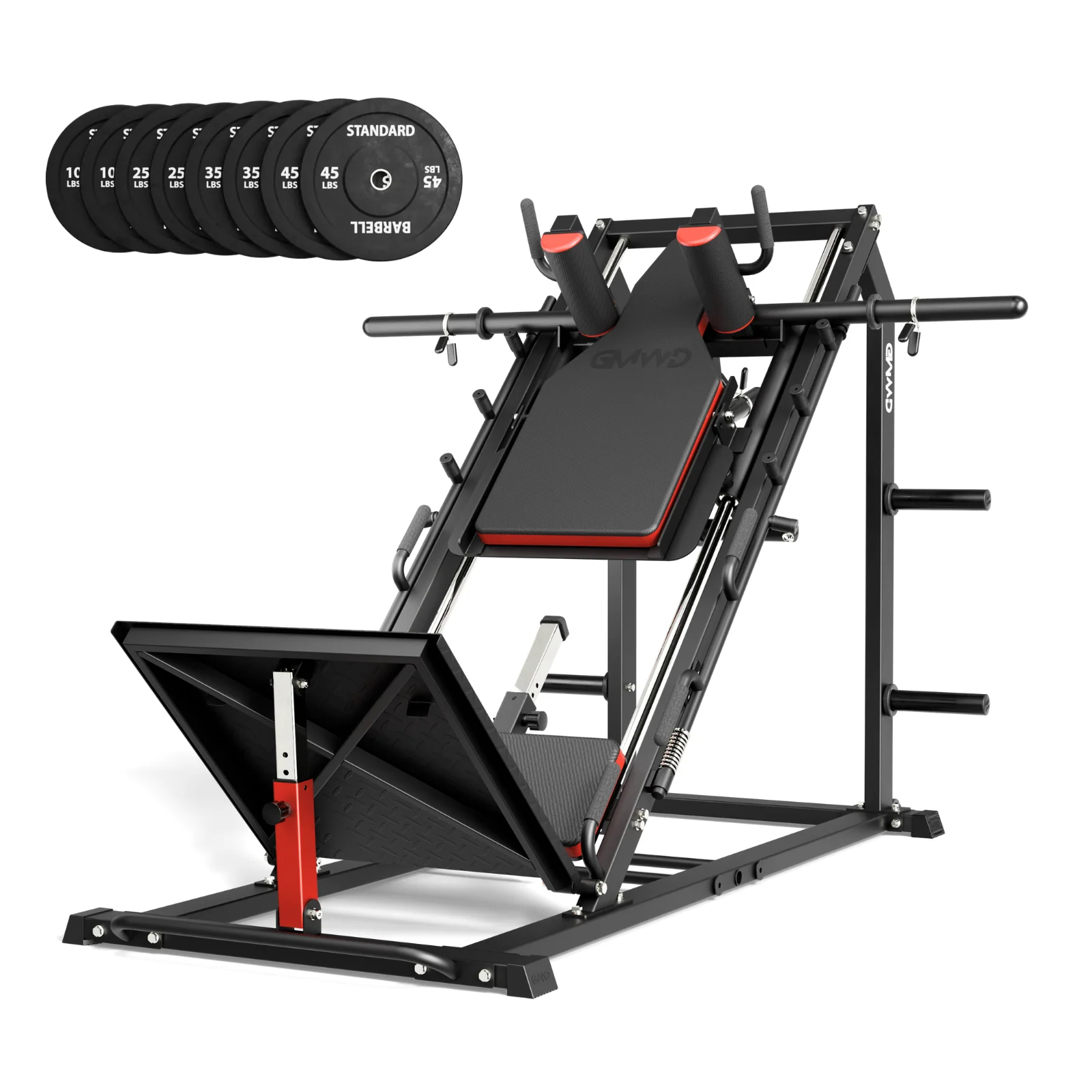Arete™ 3-In-1 Leg Press Hack Squat Machine With Calf Block - Image 21