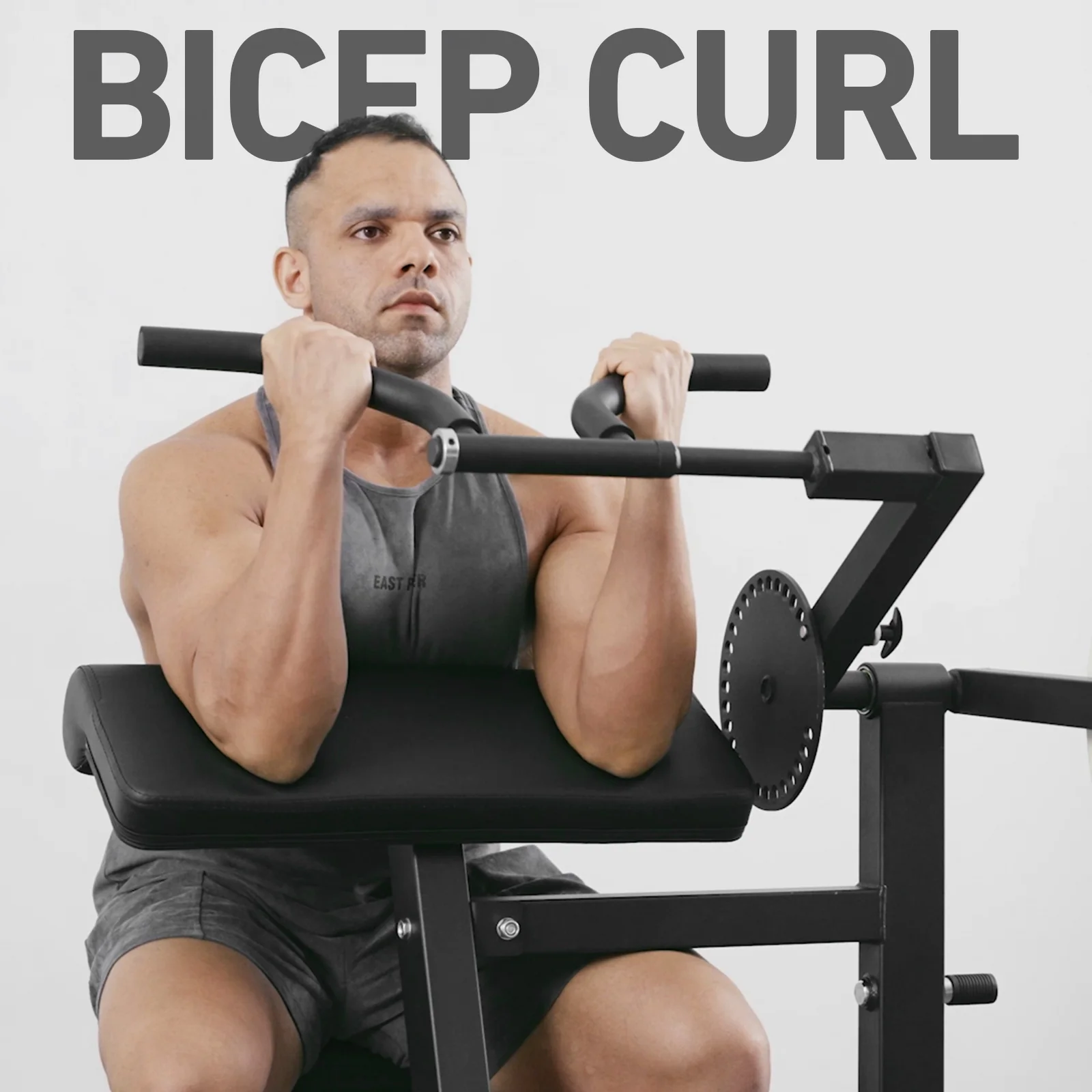 Bicep Curl And Tricep Extension Machine WJ32 - Image 3