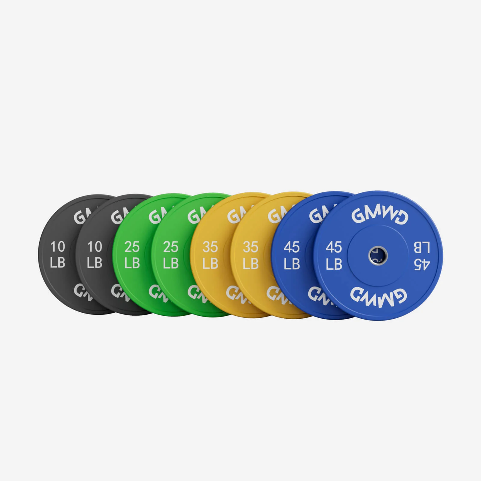 EZ Grip Color Bumper Plates Set 230LBS - Image 13
