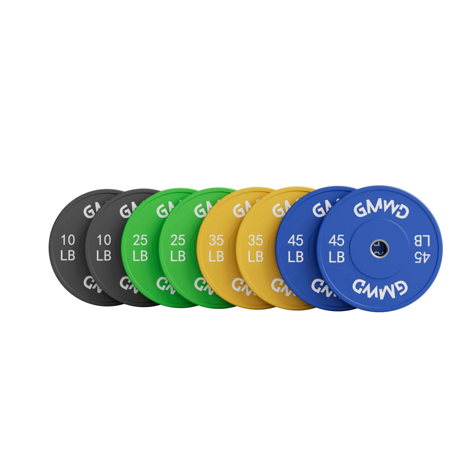 EZ Grip Color Bumper Plates Set 230LBS - Image 14