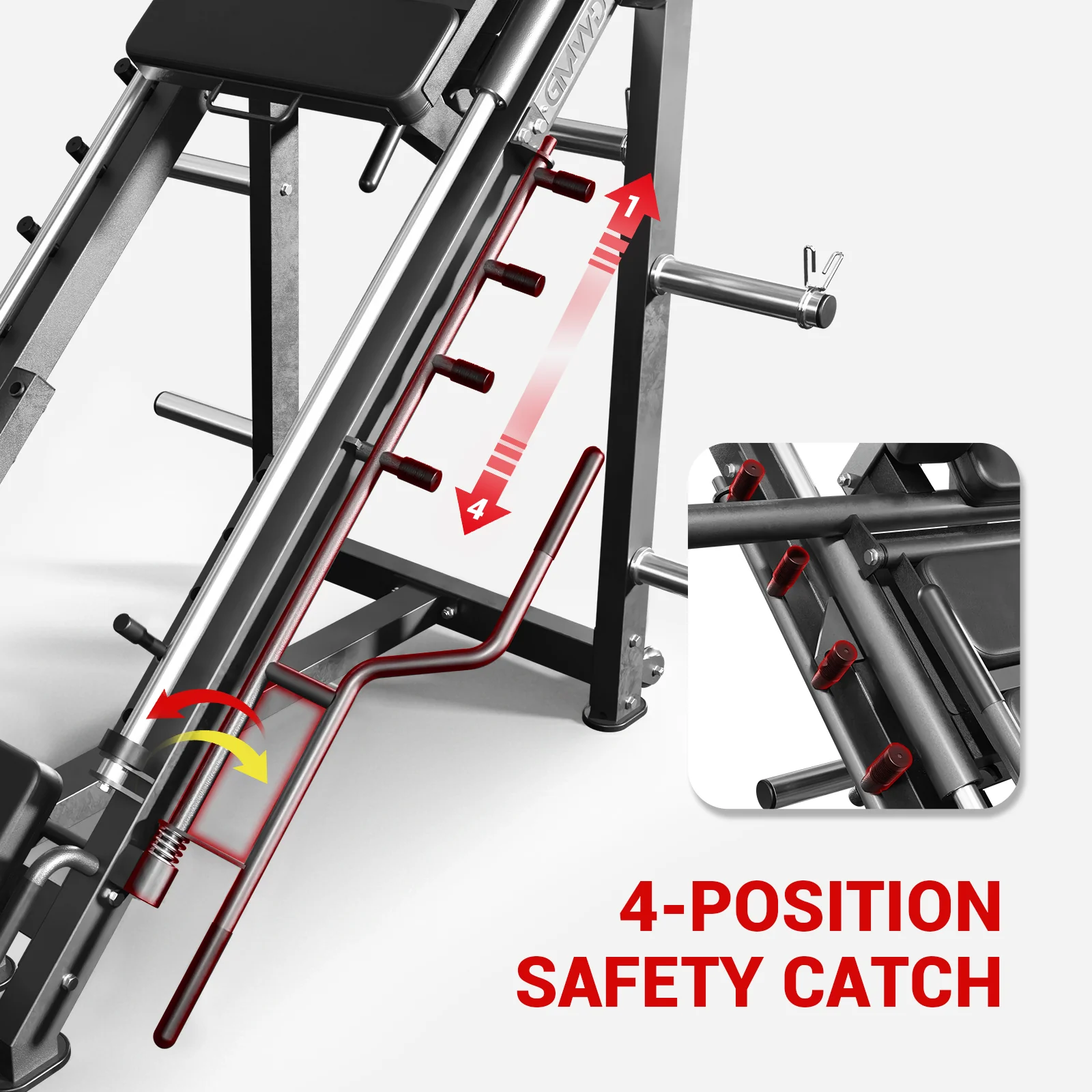 Premium Leg Press Hack Squat Machine LH01 - Image 4