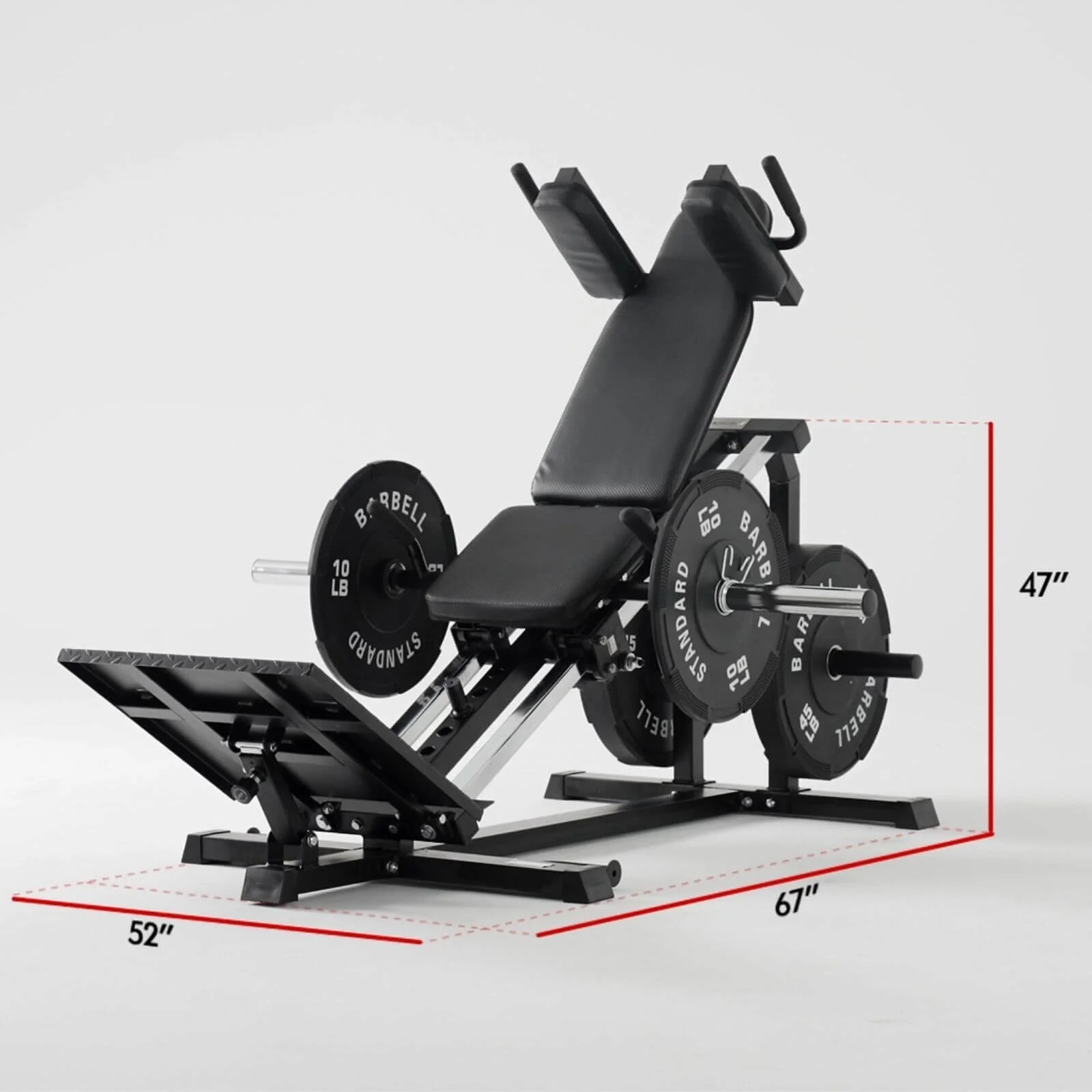 Compact Leg Sled Hack Squat Machine LP10 (UPGRADED) - Image 4