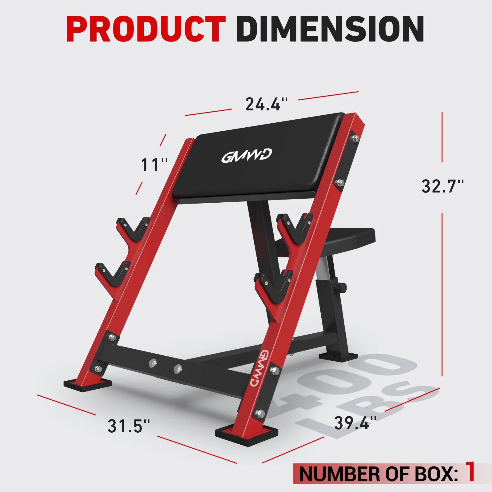Preacher Curl Bench PB02 - Image 3